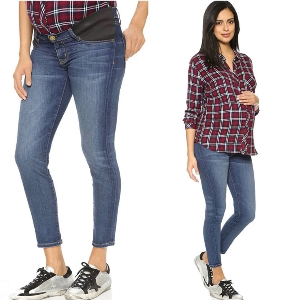 Hatch Jeans- Hatch Maternity x Current Elliott Color: Blue Size 27 Made in USA